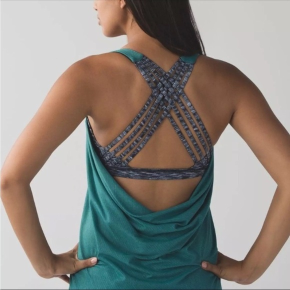 Lululemon Wild Tank Top Heathered Forage Teal - Picture 1 of 4